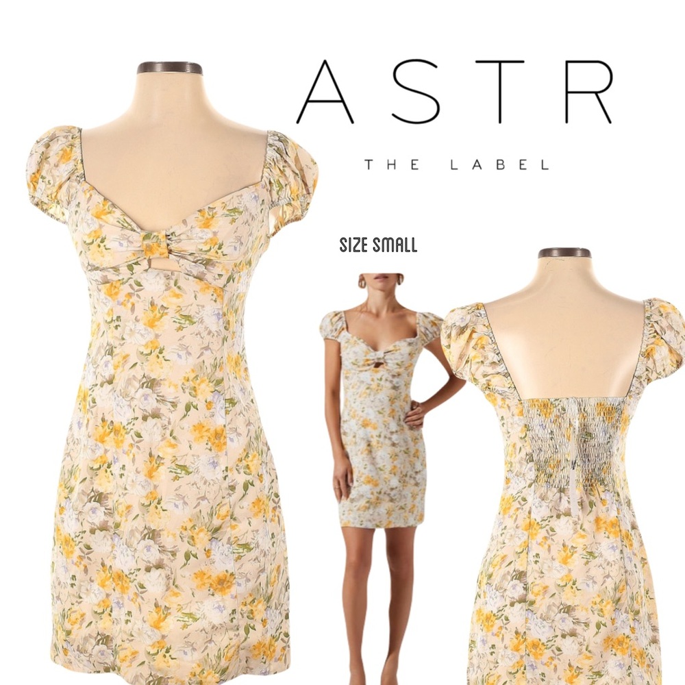 ASTR The Label mini floral cap sleeve dress